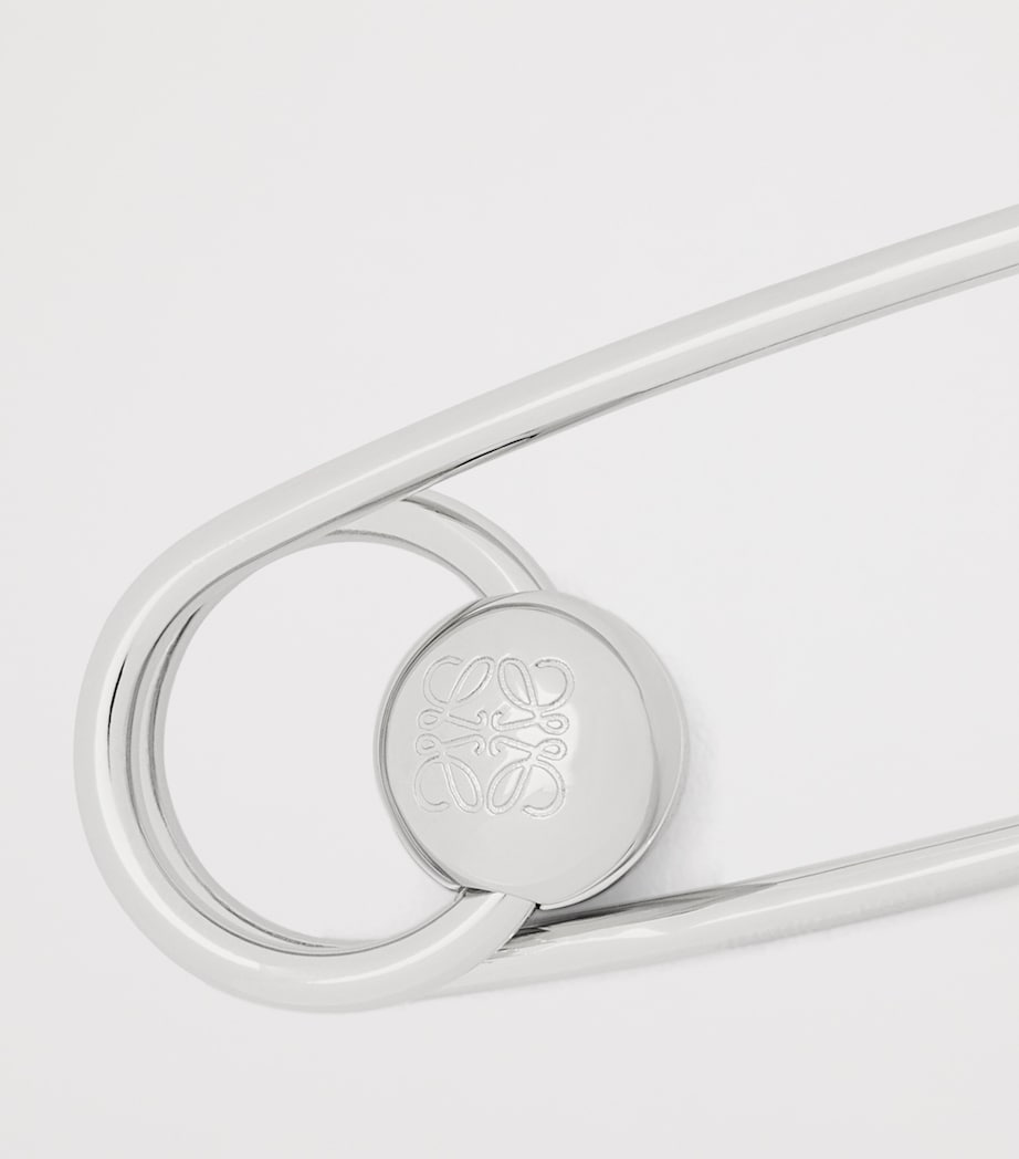 LOEWE Silver-Tone Safety Pin Charm