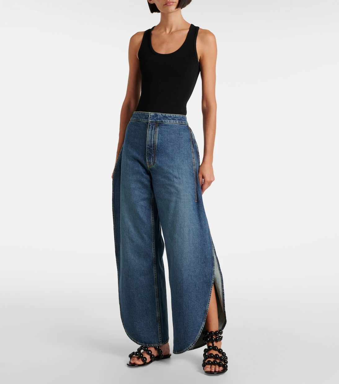 Alaïa - Sphere leather sandals