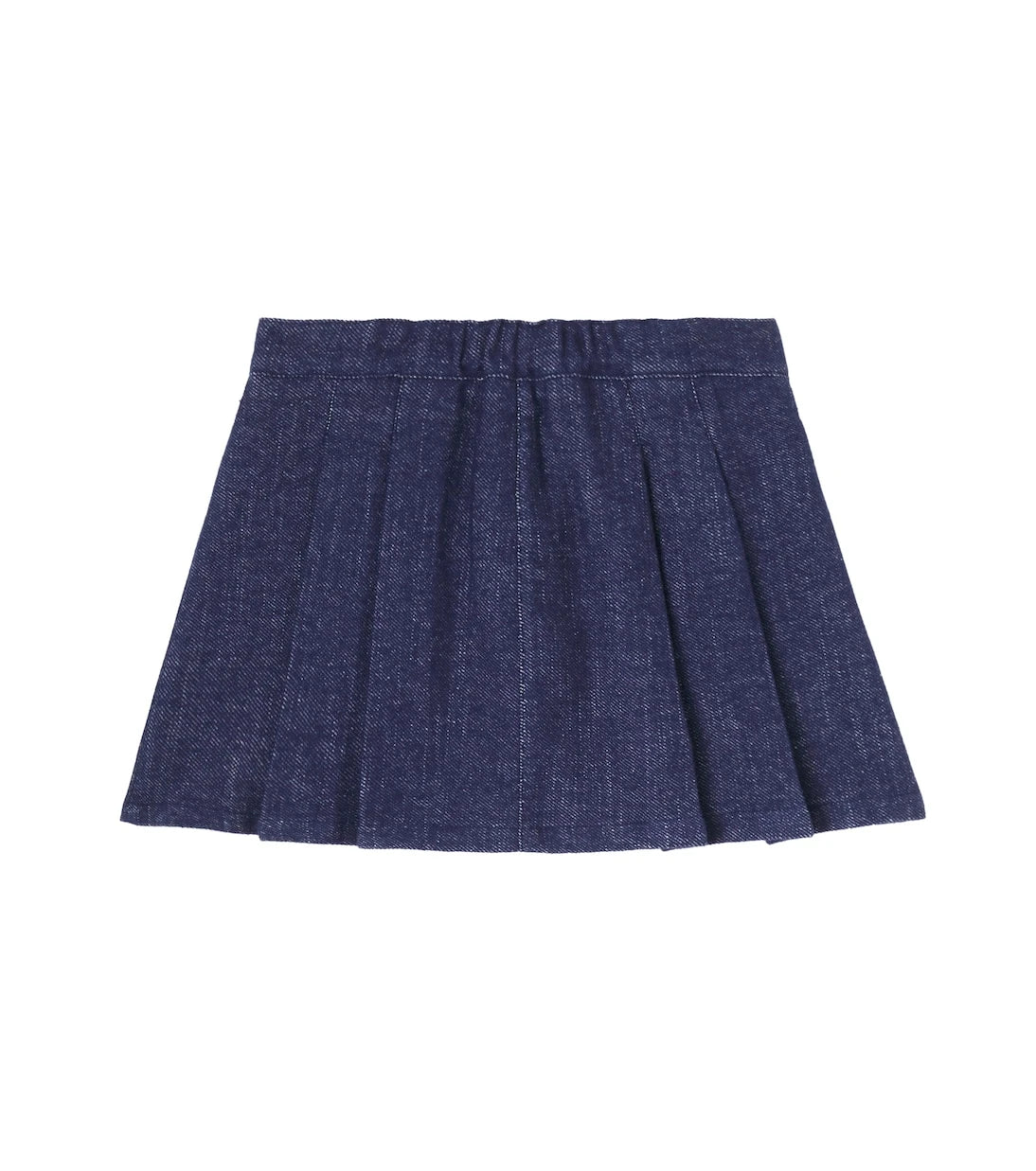 Il Gufo - Pleated denim skirt