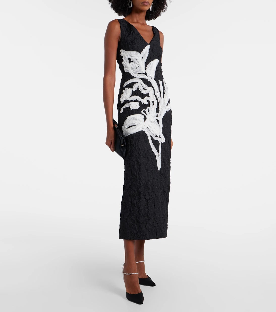 Erdem - Floral jacquard midi dress