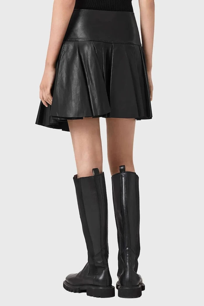 Кожена пола AllSaints IRINA