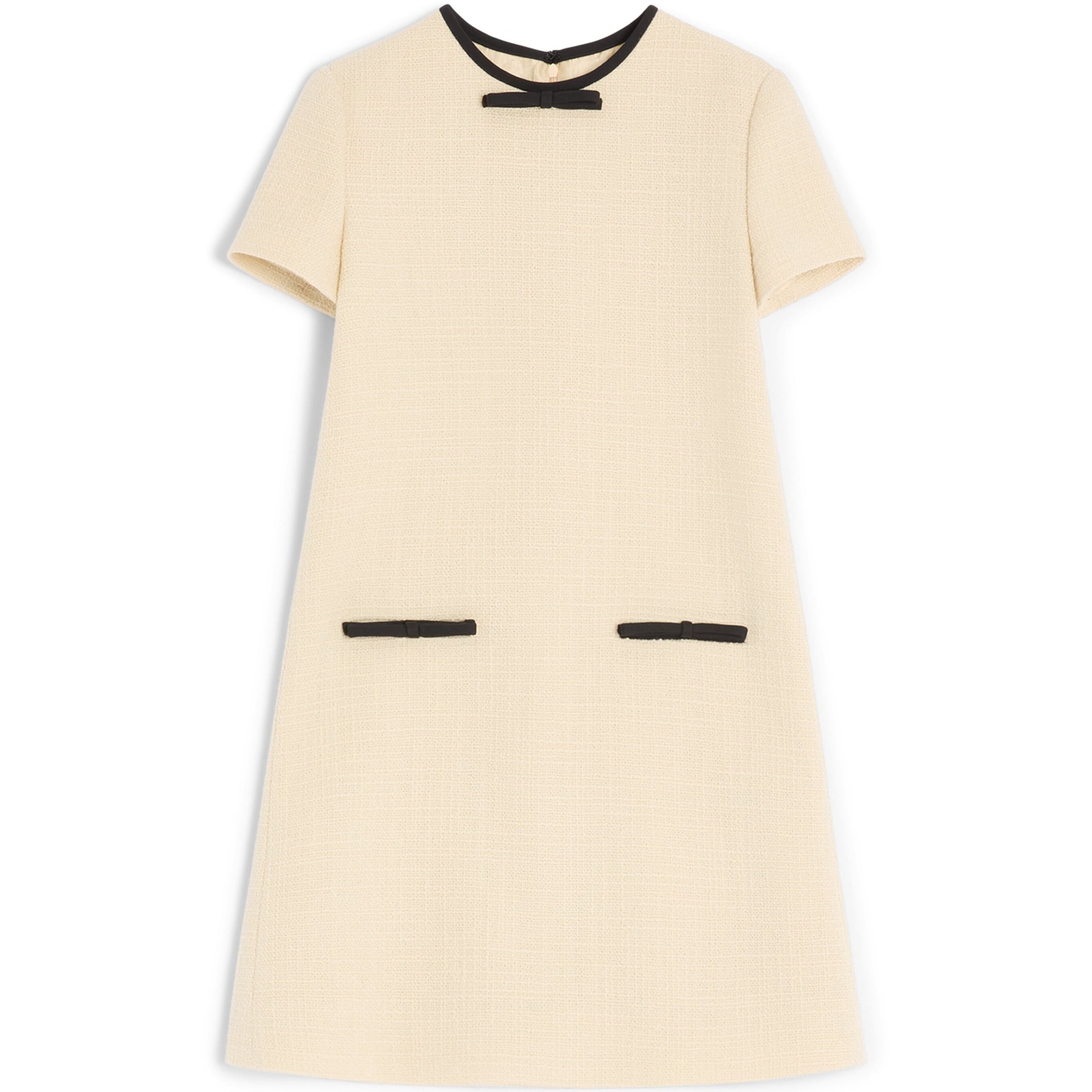 Valentino Beige Wool-Blend Mini Dress