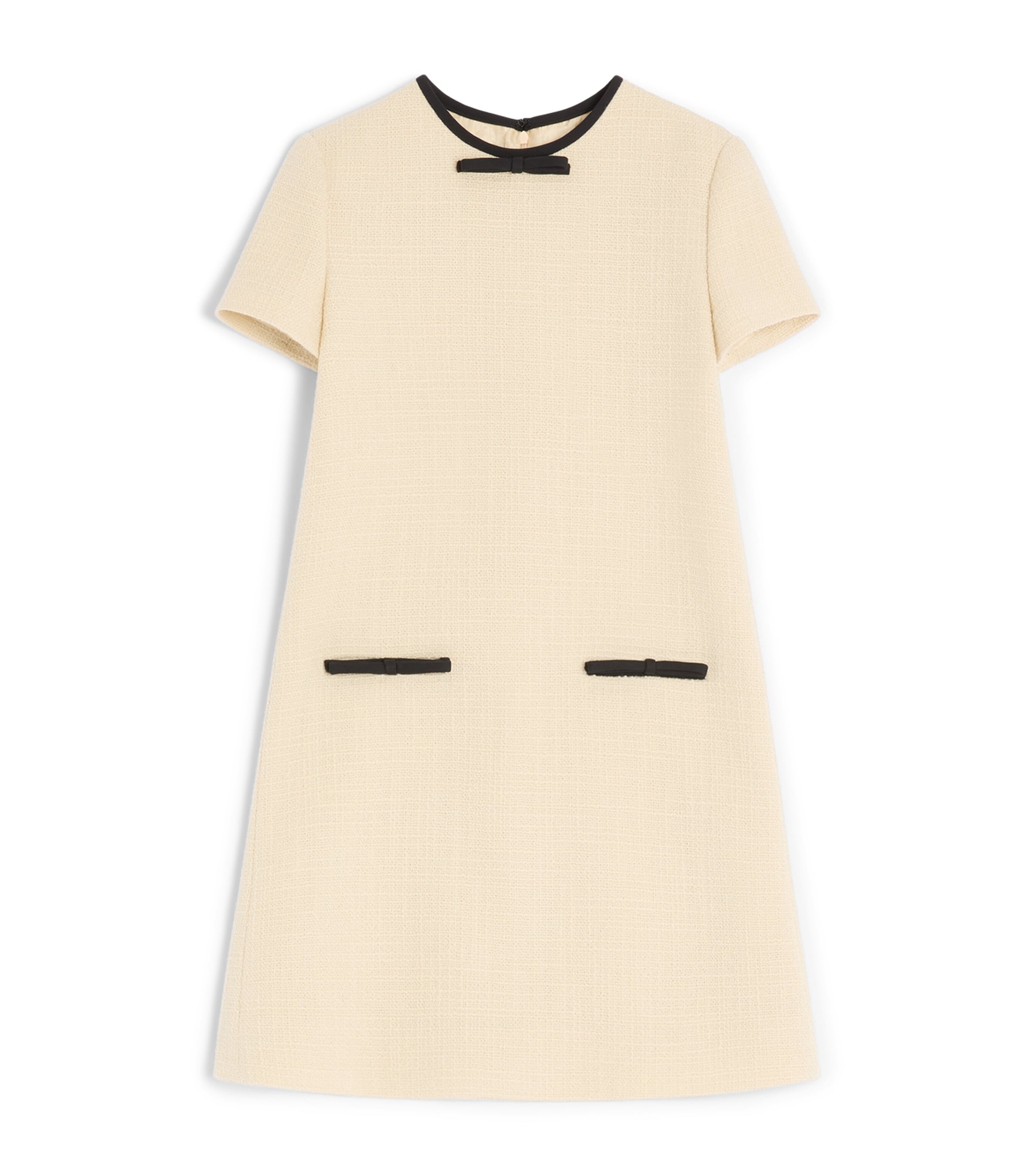 Valentino Beige Wool-Blend Mini Dress