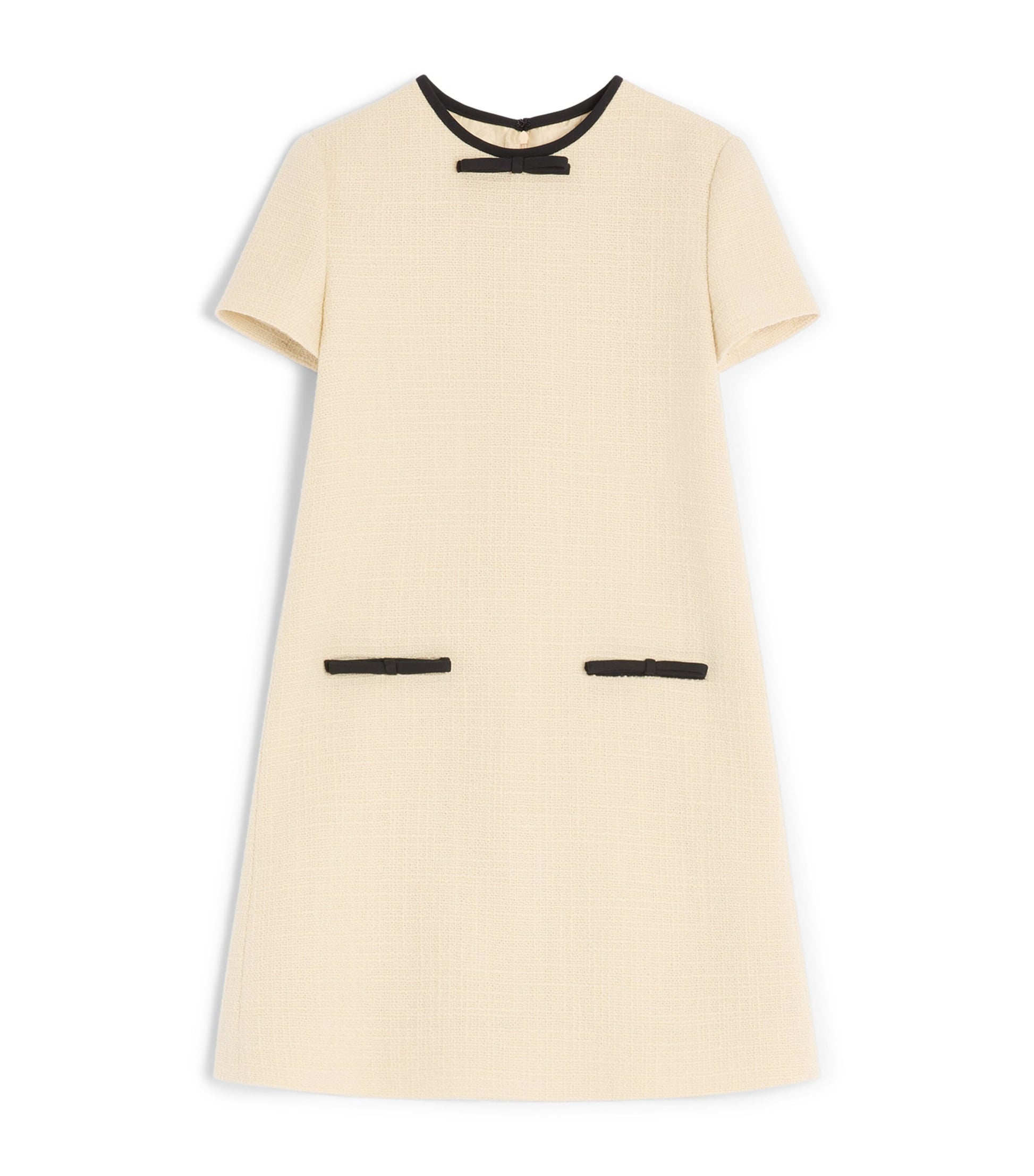 Valentino Beige Wool-Blend Mini Dress