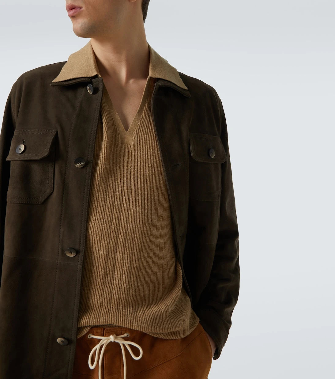 Frescobol Carioca - Ravi suede overshirt