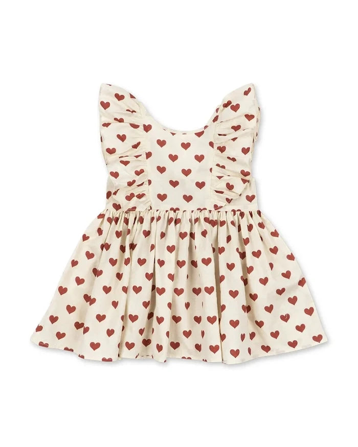 Konges Sløjd pamuk elbise CIANNA BOW DRESS GOTS