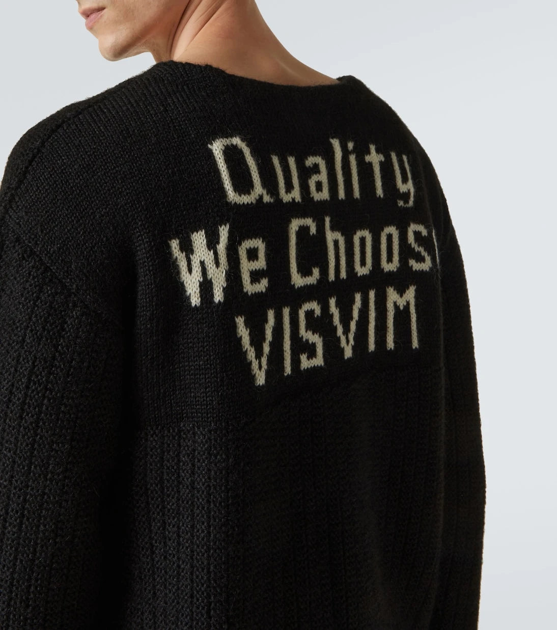 Visvim - Logo wool and mohair-blend sweater