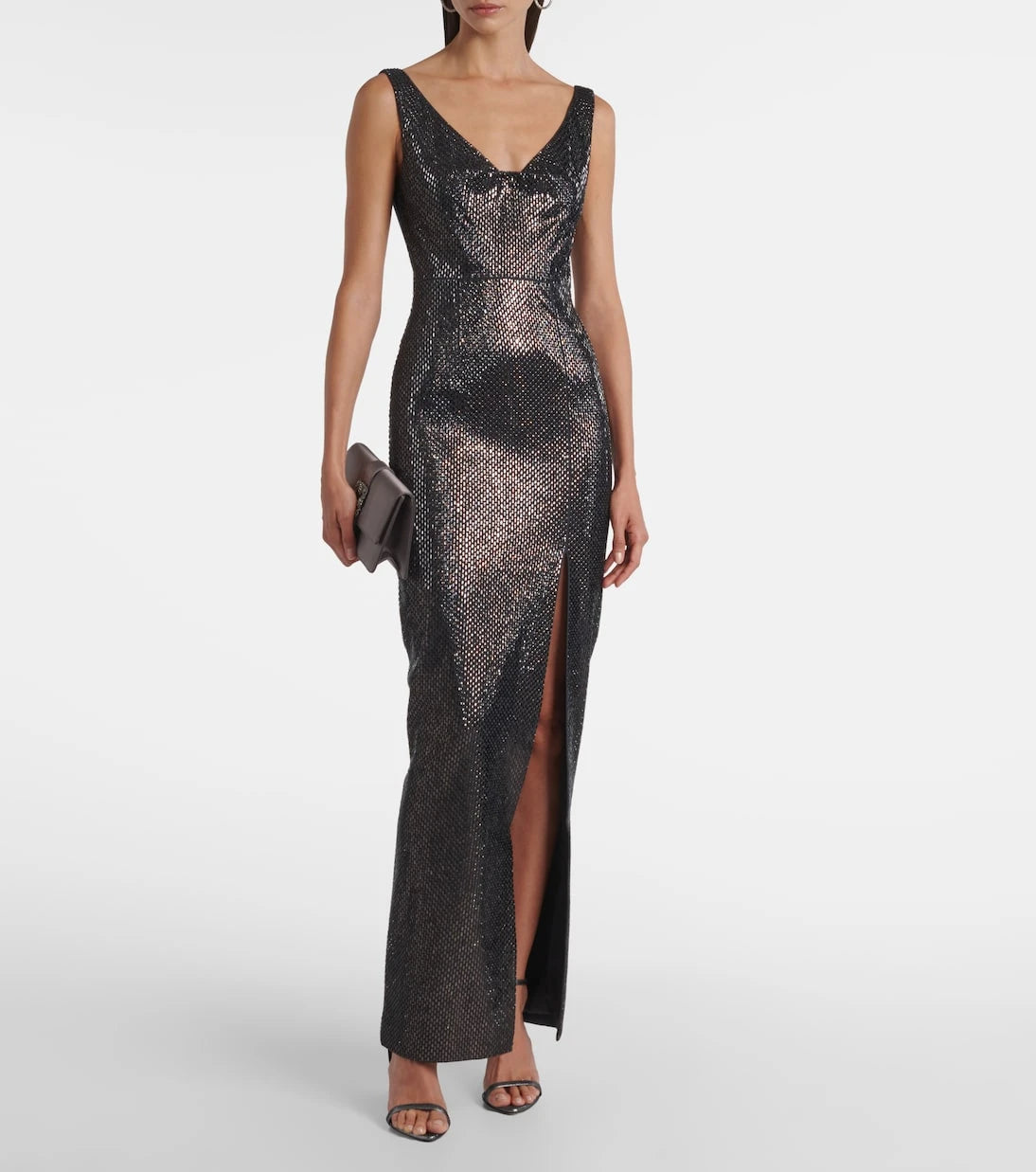 Roland Mouret - Embellished crêpe gown