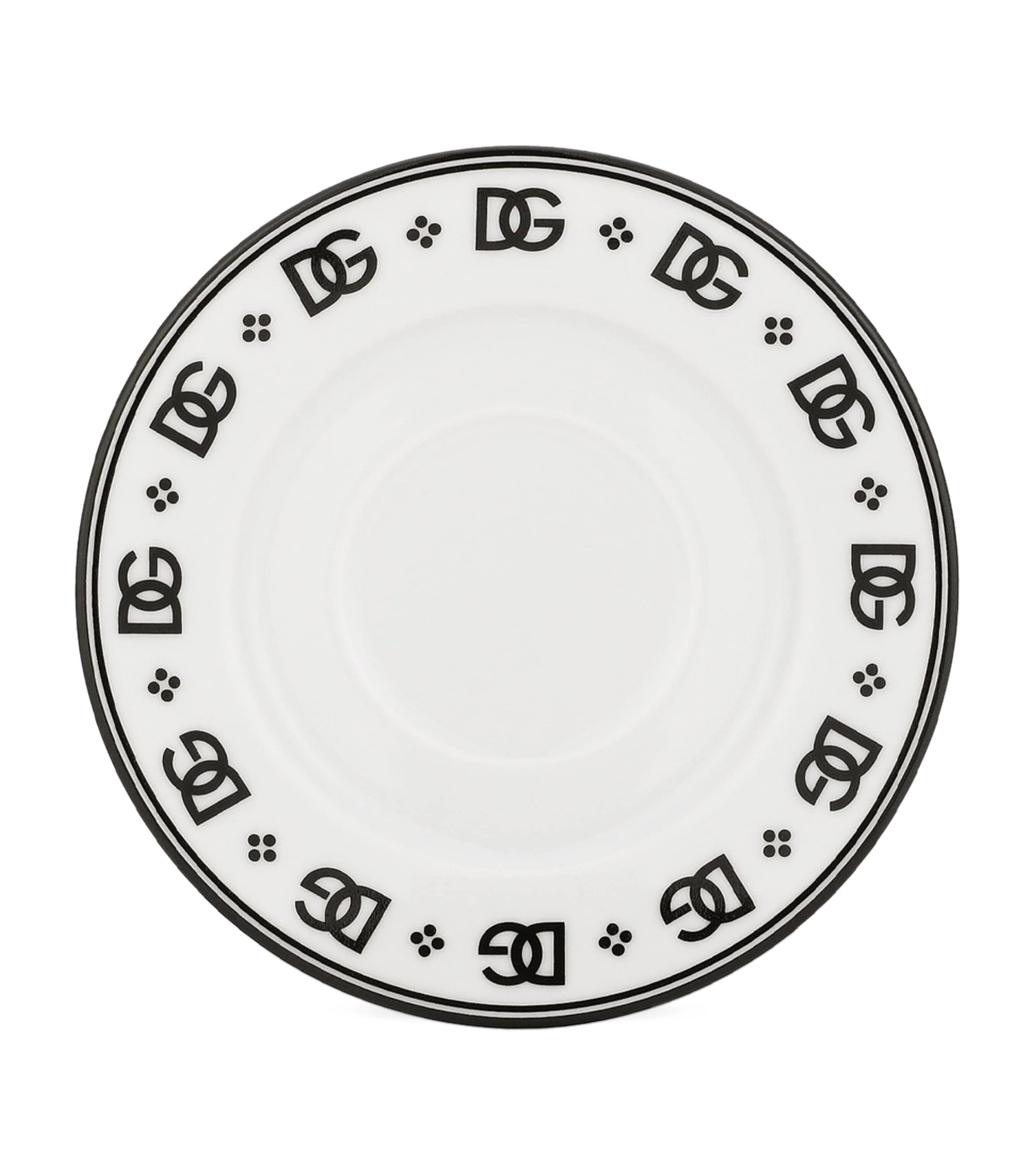 Dolce & Gabbana Casa DG Logo Coffee Cups and Saucers (Set of 2)