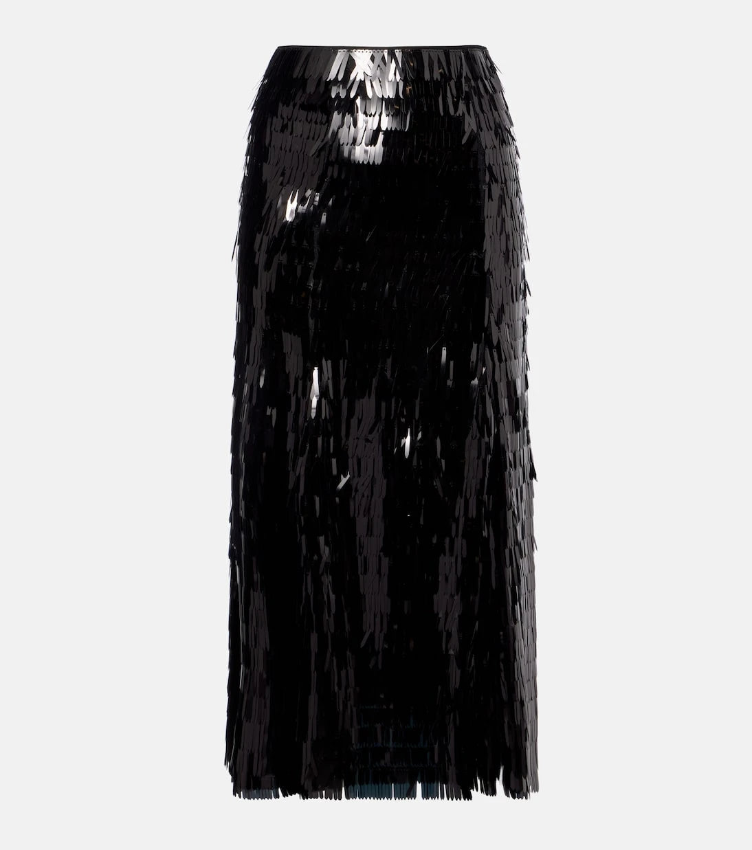 Self-Portrait - Sequined high-rise midi skirt