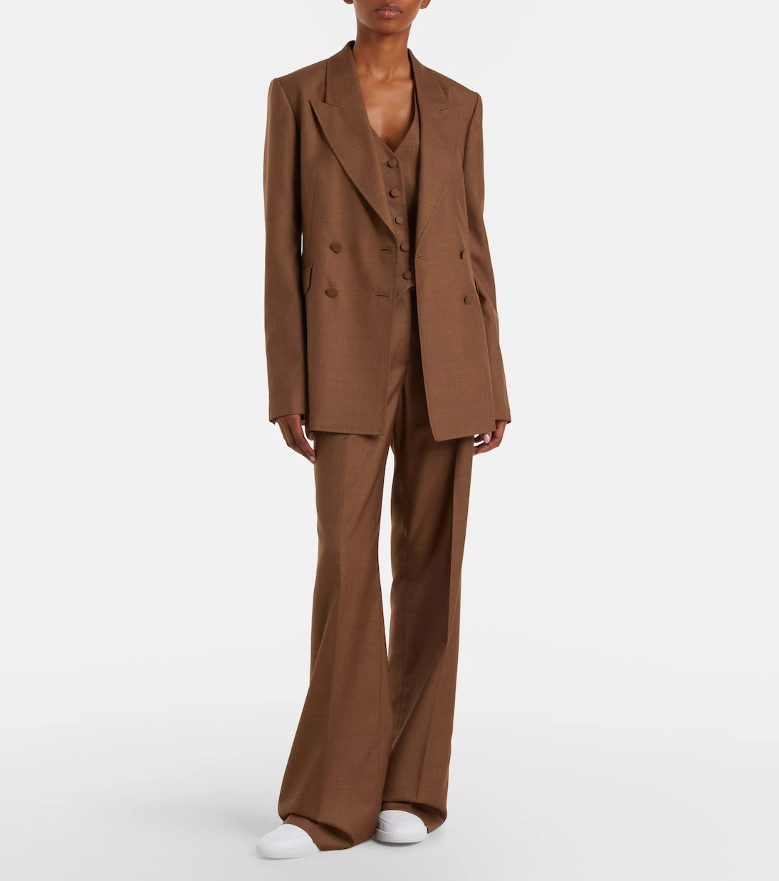 Gabriela Hearst - Vesta wool and silk flared pants