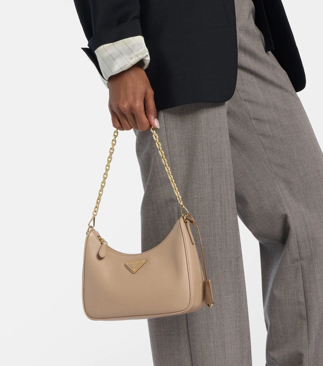 Prada - حقيبة كتف Re-Edition 2005 الجلدية