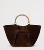 Brown Suede Ralph Tote Bag