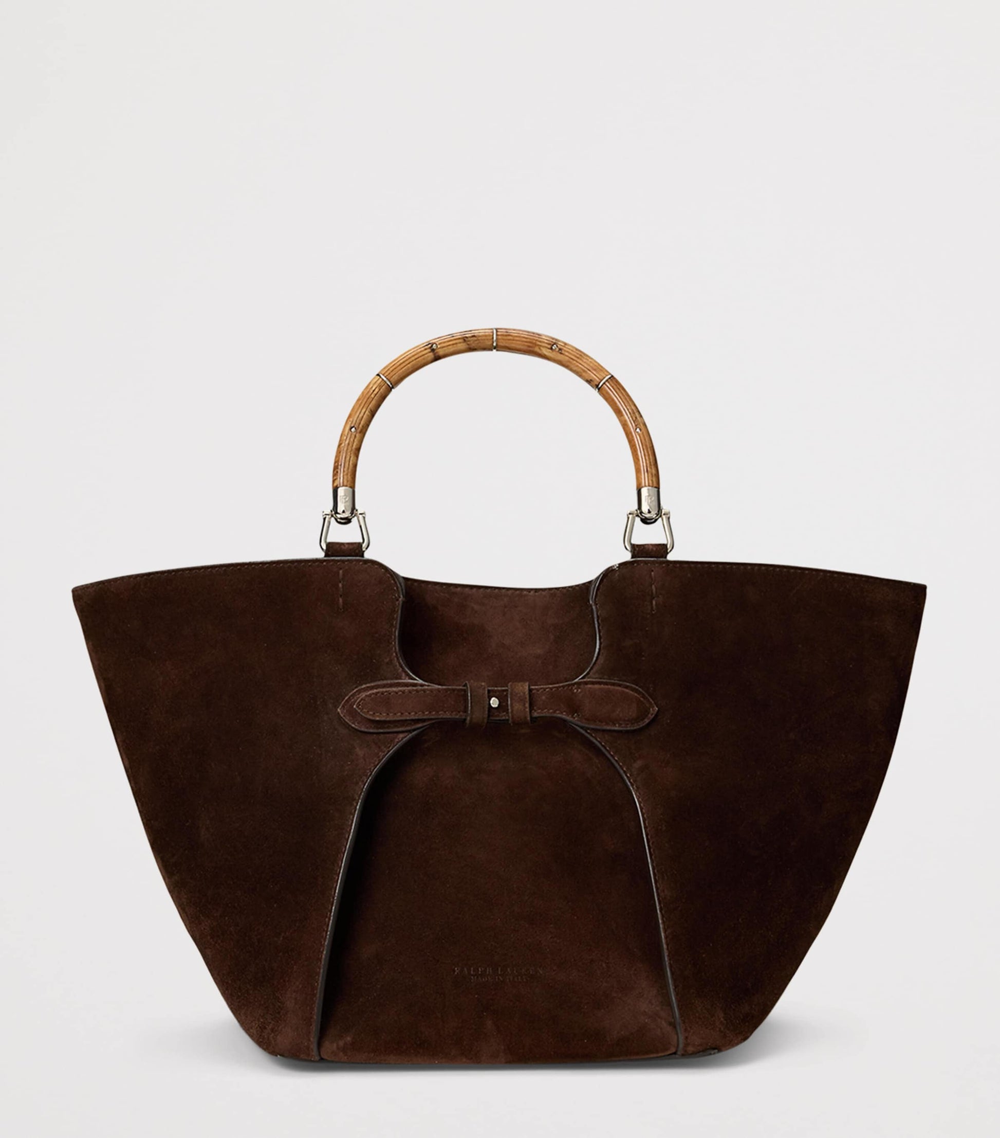 Brown Suede Ralph Tote Bag