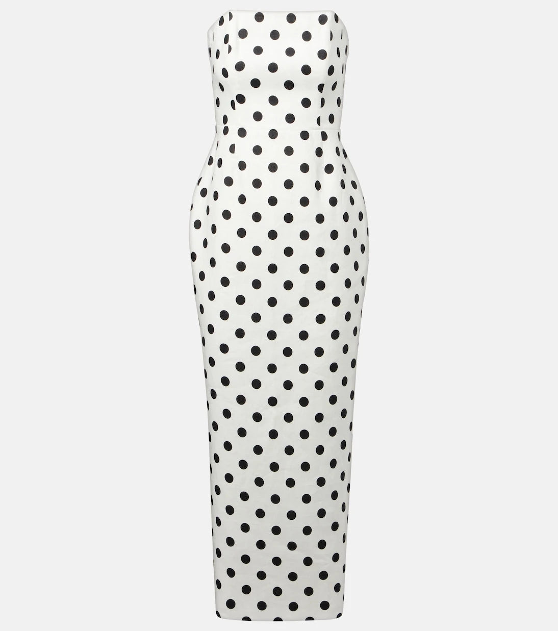 Posse - Romeo polka-dot linen maxi dress