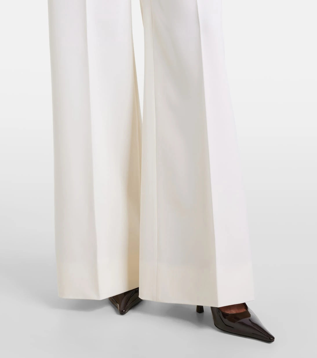 Stella McCartney - High-rise pleated wool wide-leg pants