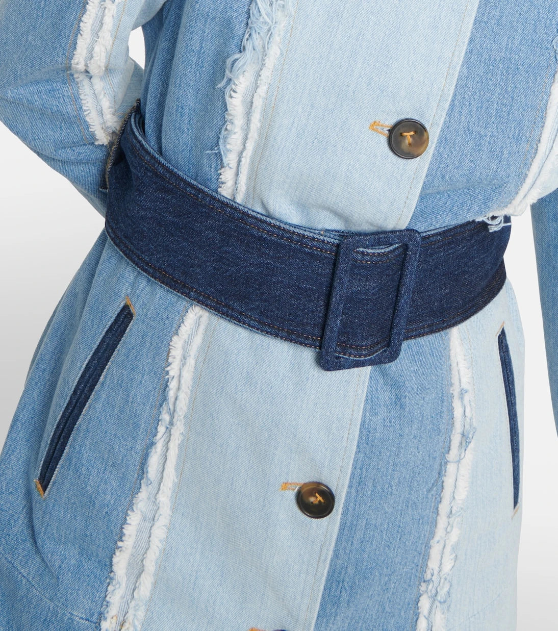 Tod's - Belted denim coat