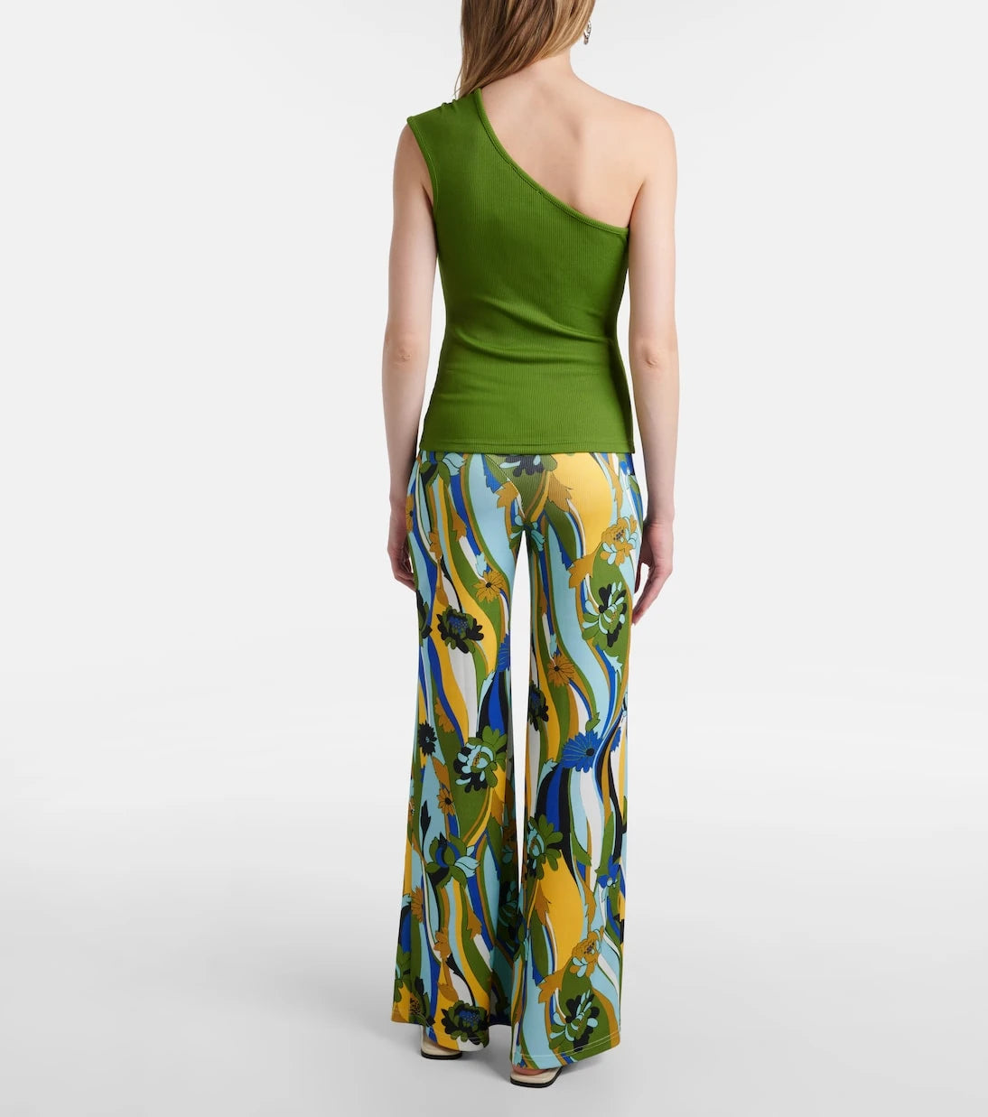 Christopher Esber - Paisley asymmetric gathered top
