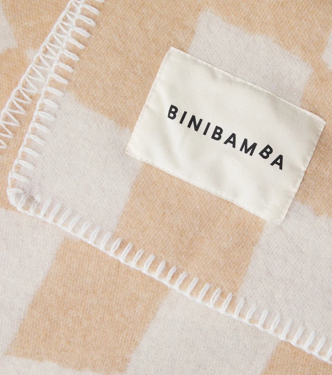 Binibamba - Baby checked wool blanket
