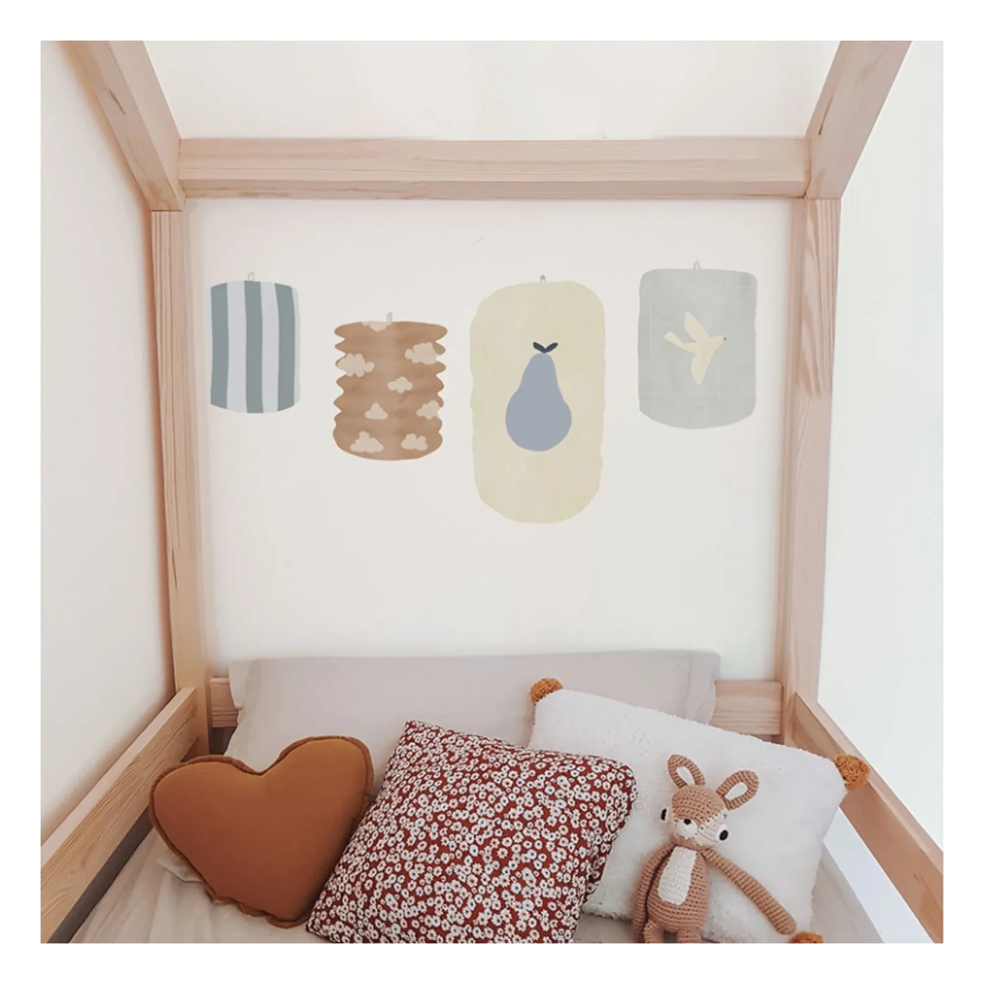 MIMI'lou - Lampions stickers | Blue