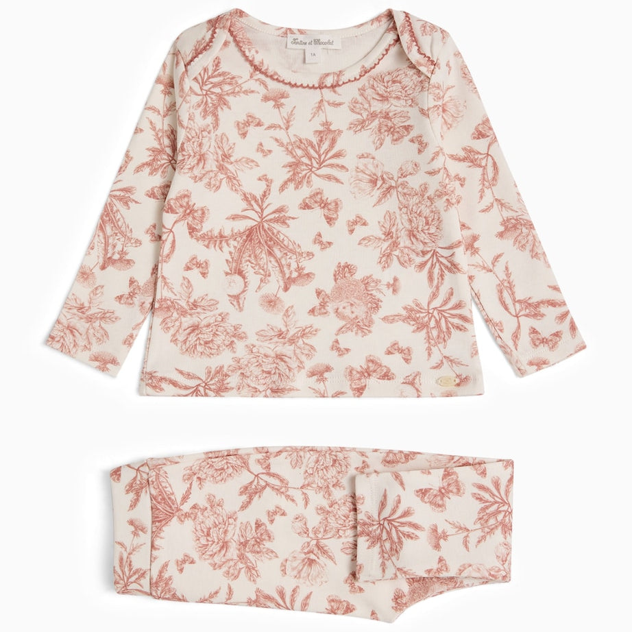 Printed Top and Leggings Set (1 Month – 4 Years)