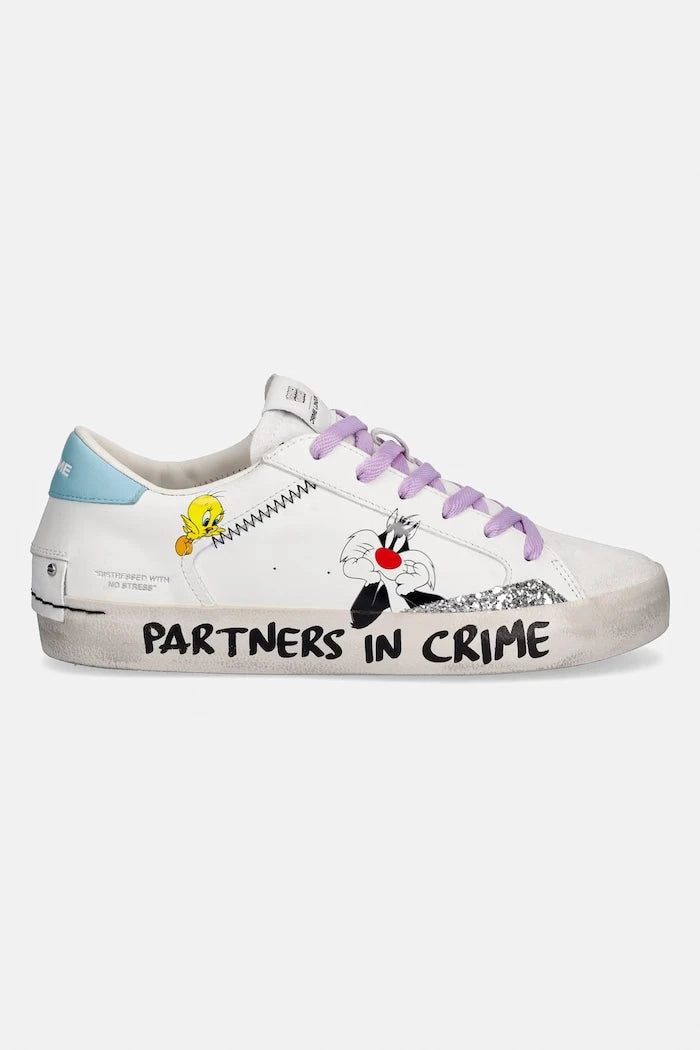 Crime London DISTRESSED маратонки дамски от кожа