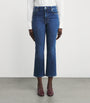 FRAME Blue The Reboot Crop Bootcut Jeans