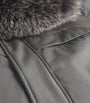 Yves Salomon Brown Down Waterproof Fox Fur-Trim Parka Coat