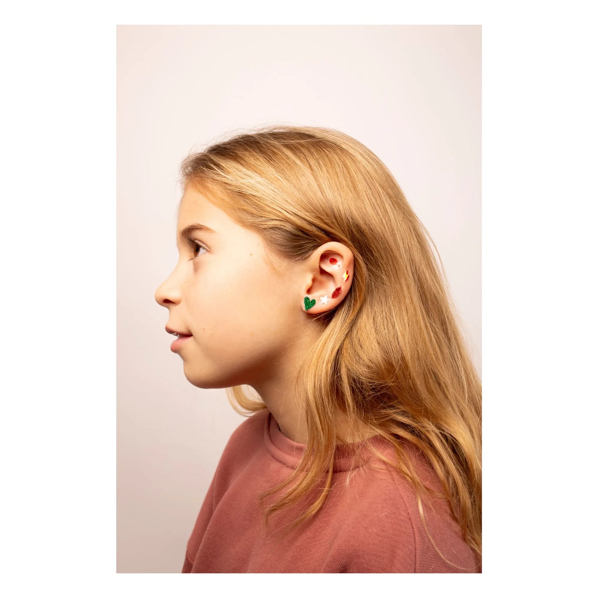 Omy - Kawaii self-adhesive earrings | Orange