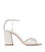 Ivory Saeda 85 Satin Sandals