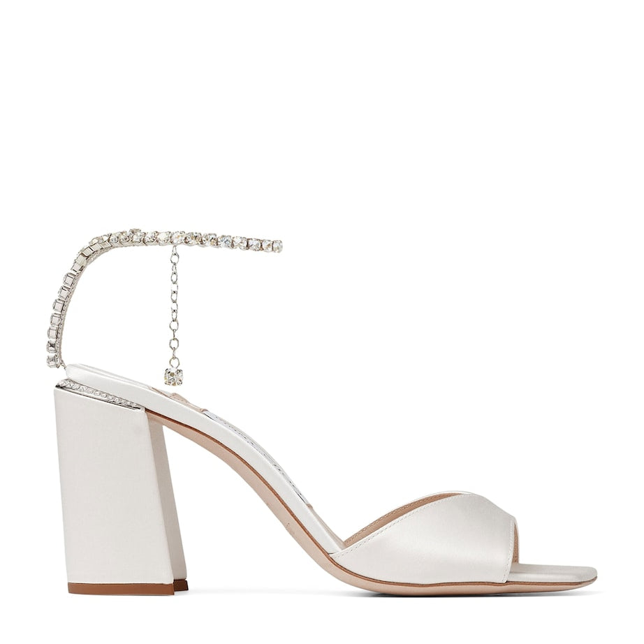 Ivory Saeda 85 Satin Sandals