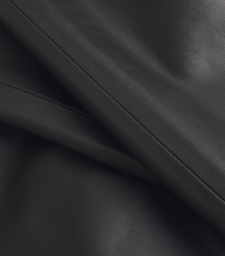 Leather Alana Wide-Leg Trousers