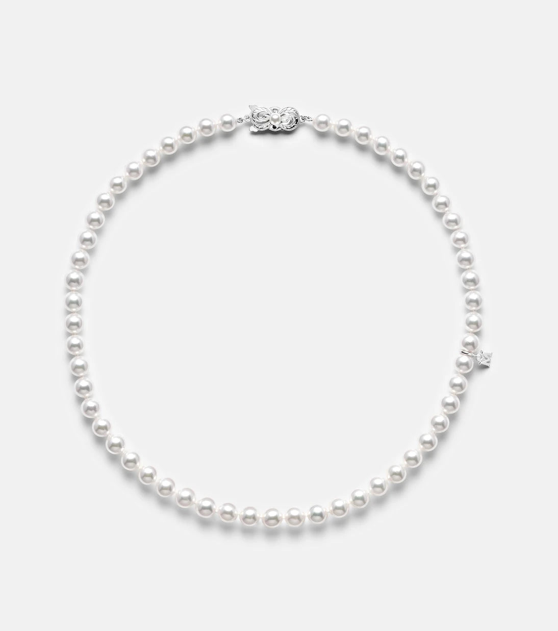Mikimoto - 18kt white gold necklace with pearls