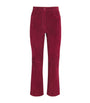 Red Suede Duke Stretch Slim Trousers