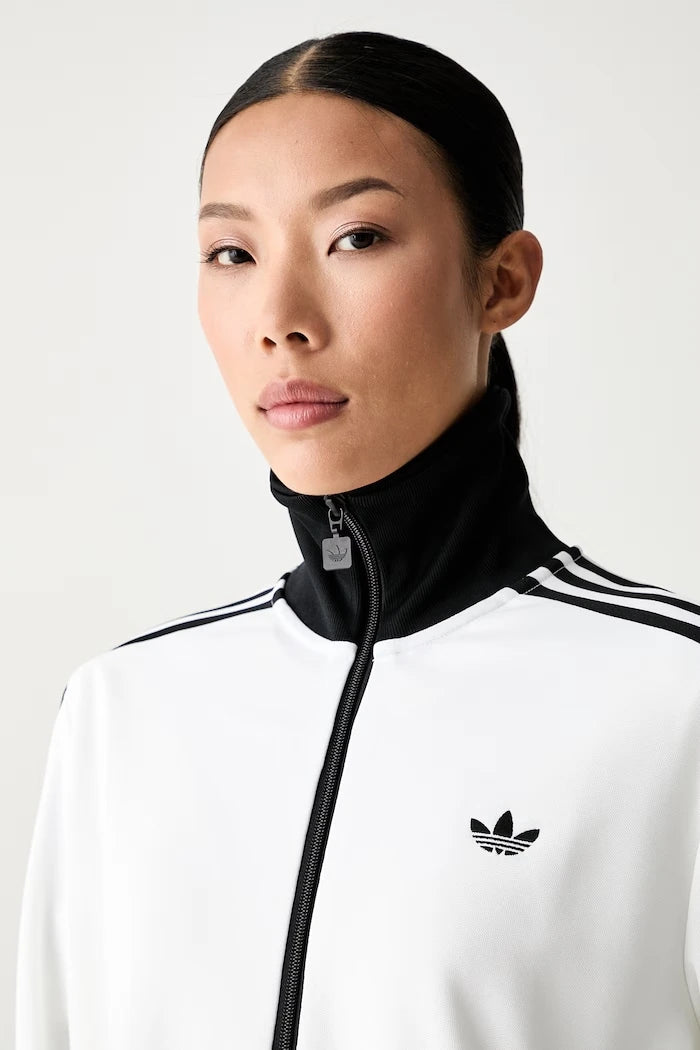 adidas Originals pamuklu fermuarlı kadın sweatshirt Beckenbauer