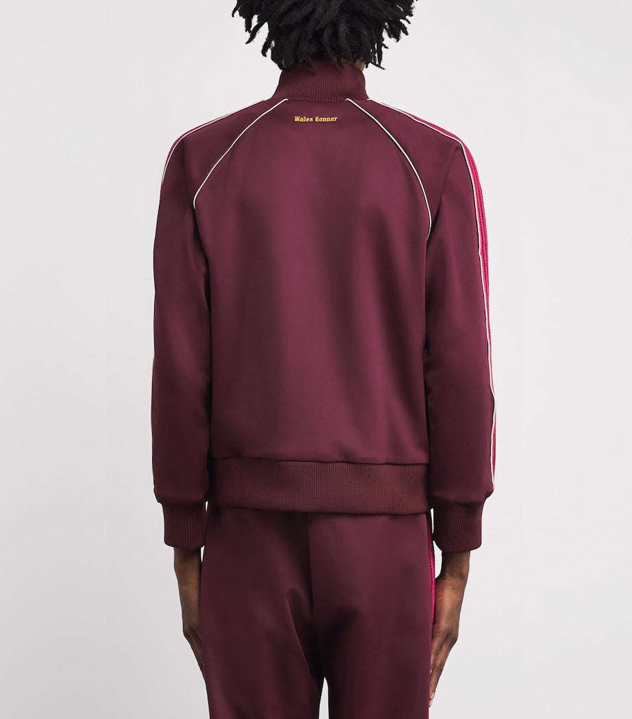 Wales Bonner Red Knit-Trim Essence Track Jacket