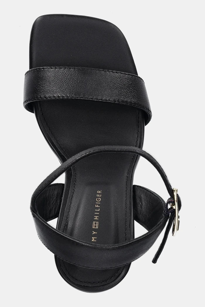 Кожени сандали Tommy Hilfiger HIGH HEEL LEATHER SANDAL