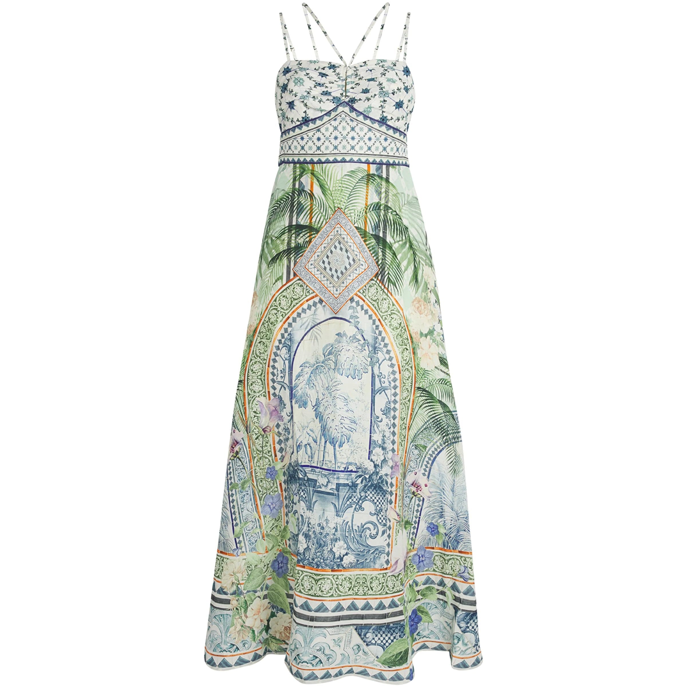 Jardim Party Strappy Maxi Dress