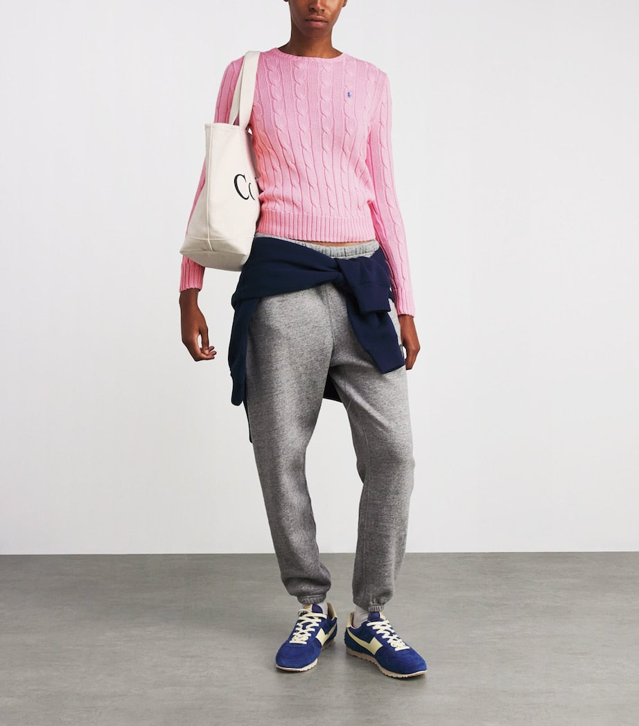 Polo Ralph Lauren Pink Julianna Cable Knit Sweater