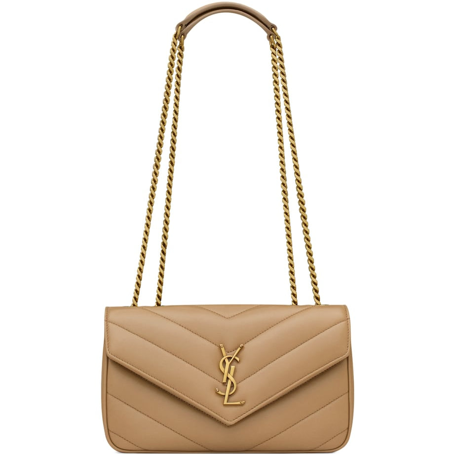 Saint Laurent Brown Small Loulou Shoulder Bag