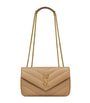 Brown Small Loulou Shoulder Bag
