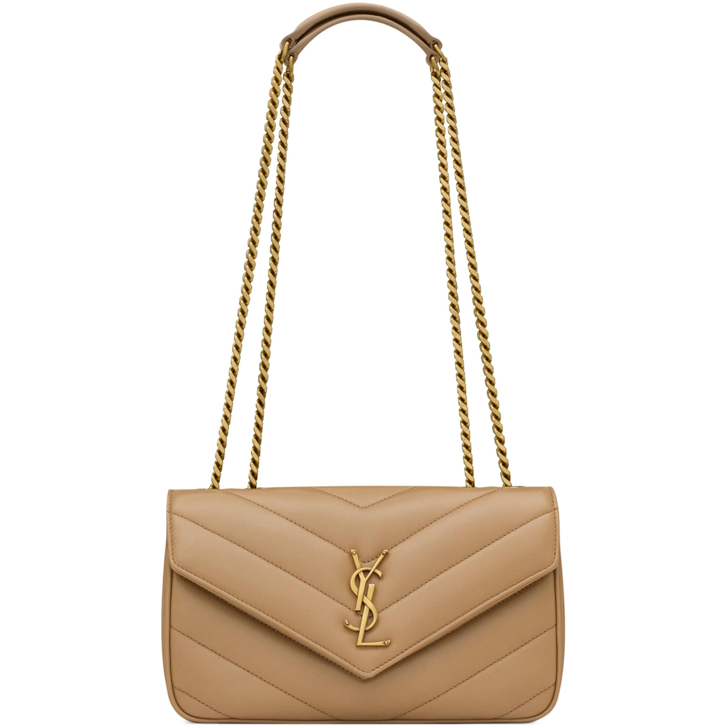 Brown Small Loulou Shoulder Bag