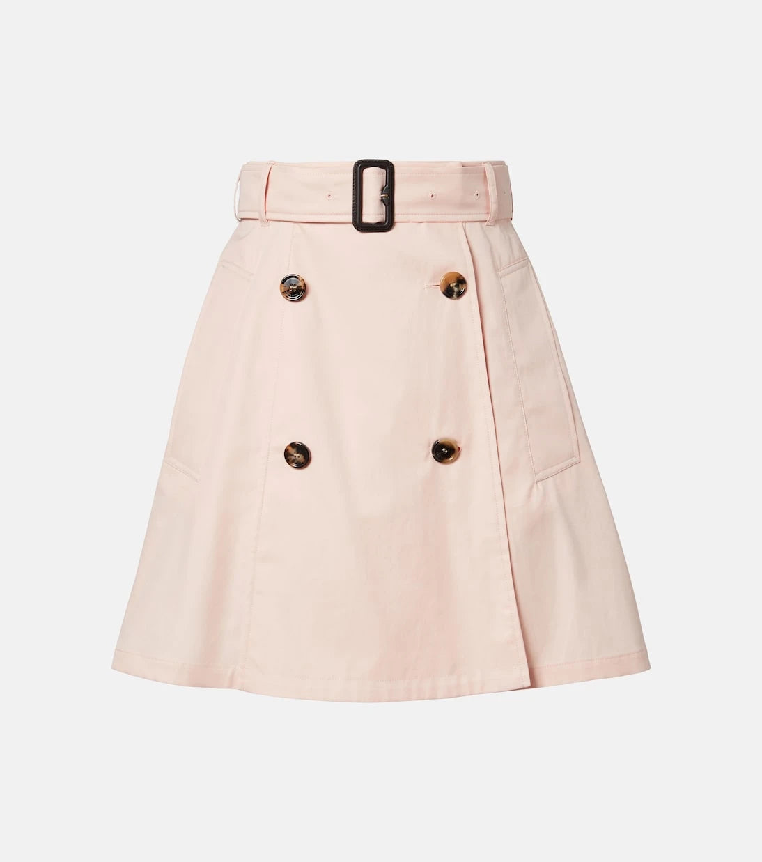 Burberry - Josselyn belted cotton miniskirt