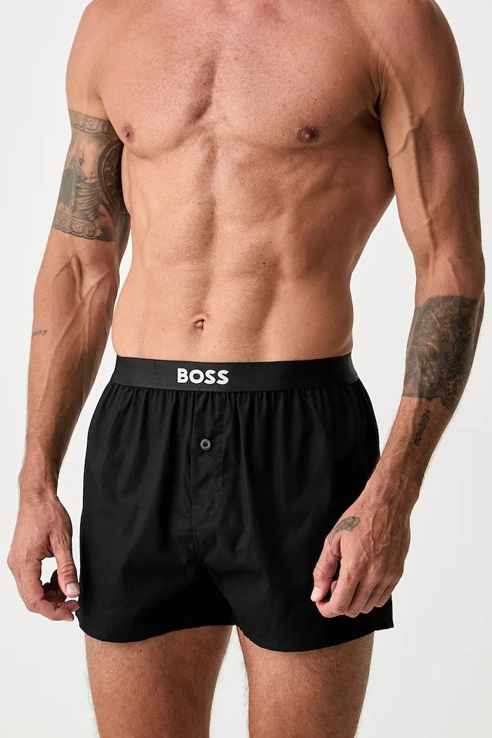 BOSS Erkek Pamuk Boxer Shorts EW 2'li