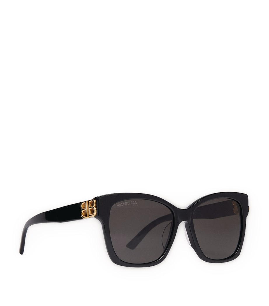 Balenciaga Black BB' Dynasty Square Sunglasses