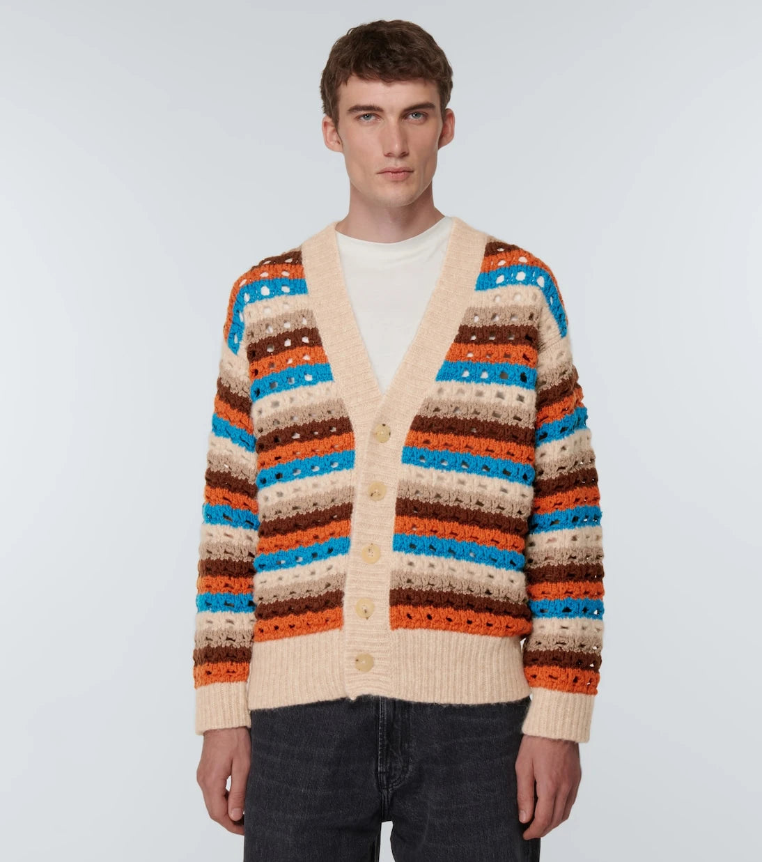 Alanui - Dancing Light crocheted wool-blend cardigan