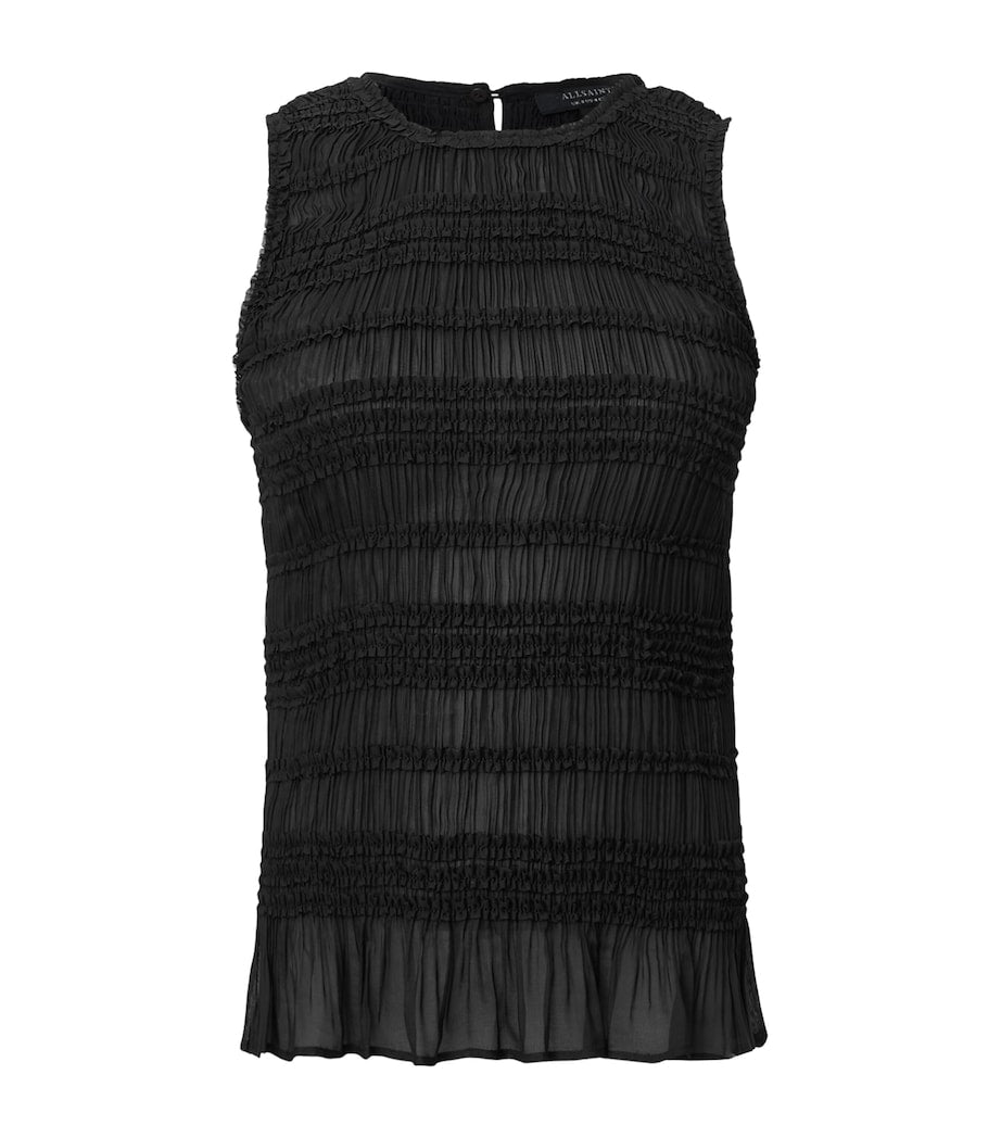 Shirred Marion Sleeveless Top