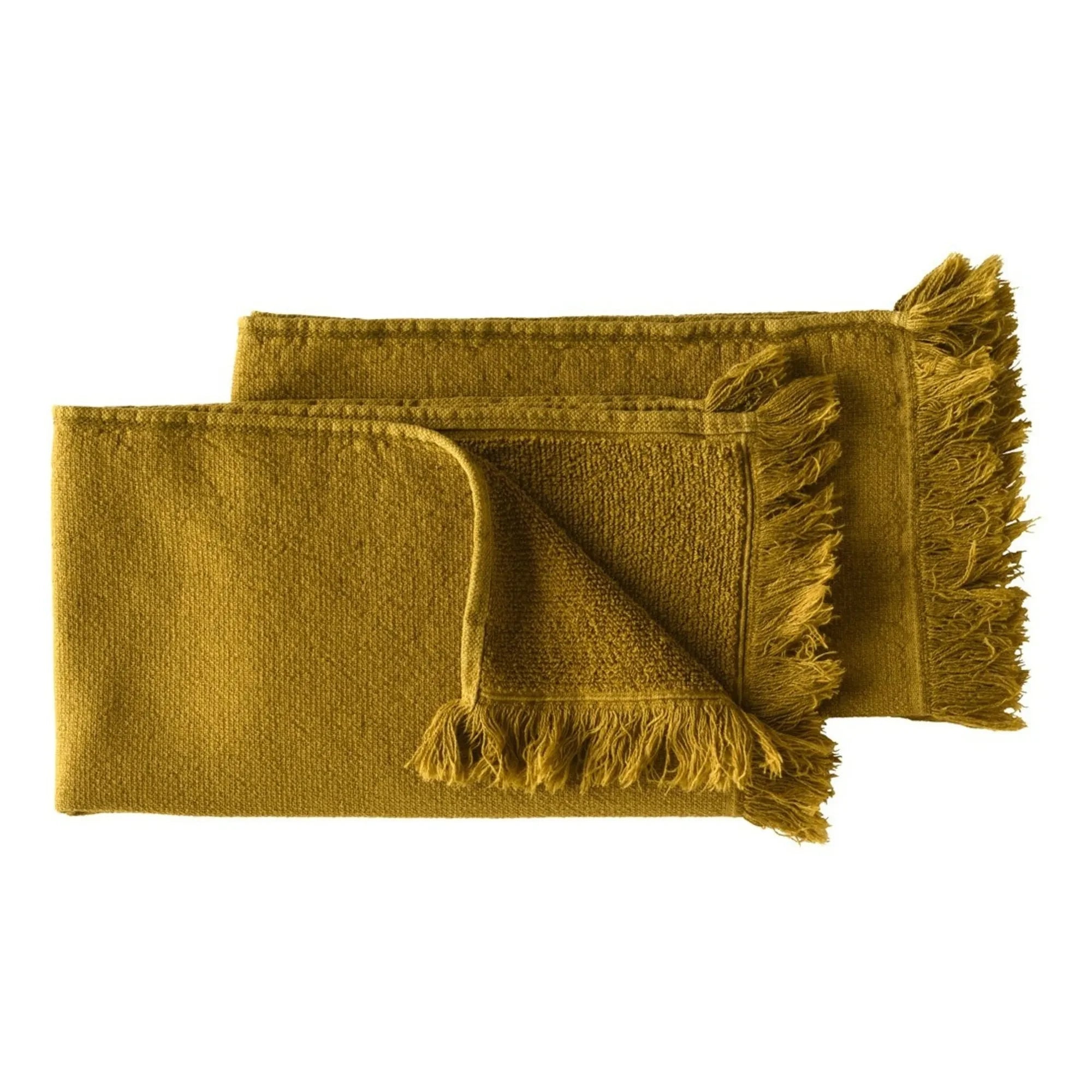 La cerise sur le gâteau - Luna organic cotton guest towels - Set of 2 | Gold