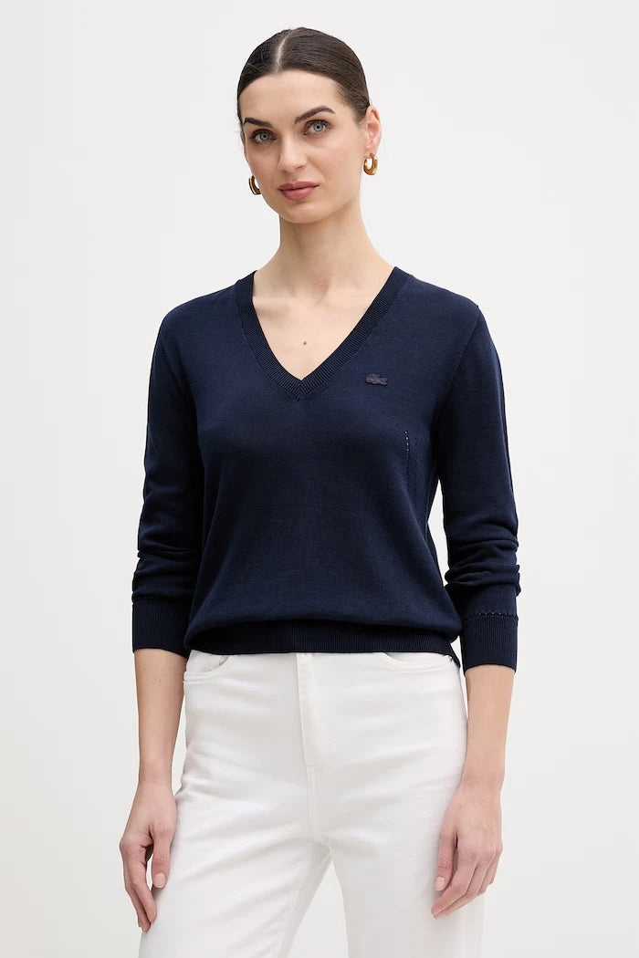 Памучен пуловер Lacoste