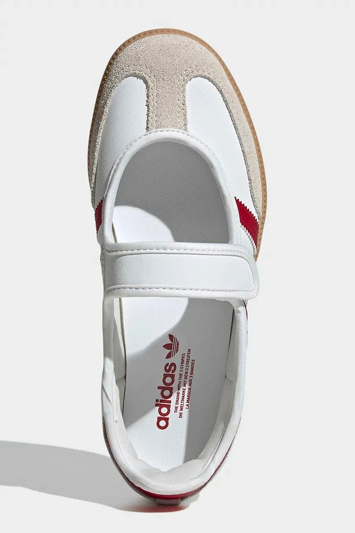 adidas Originals SAMBA JANE deri çocuk balerin ayakkabıları